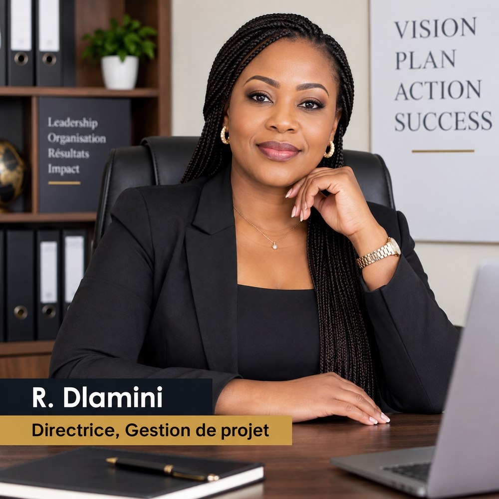 Portrait of R. Dlamini, Director of Project Management